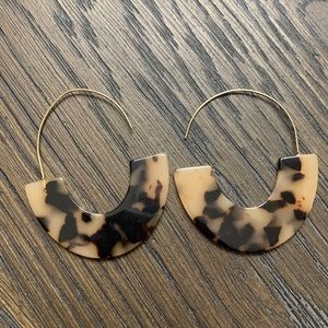 Cheetah print earrings